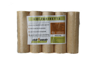 Nadelholzbrikett rund mit Zugloch 960 kg